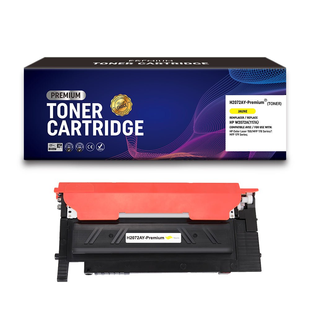 Cartouche de toner Compatible HP W2072A Jaune 700pages - KERA FRANCE Cartouche de toner Compatible HP W2072A Jaune 700pages - KERA FRANCE